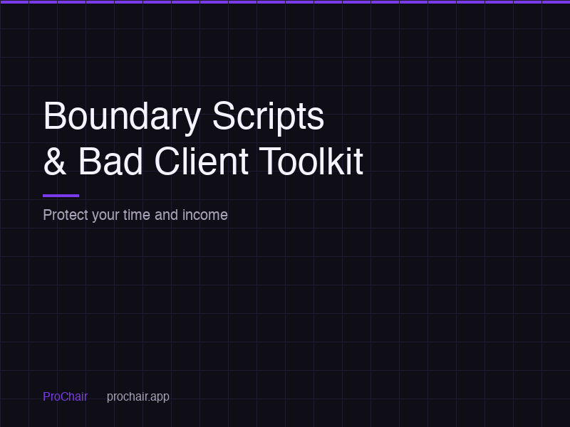 Boundary Scripts & Bad Client Toolkit