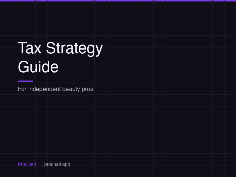 Tax Strategy Guide for Beauty Pros